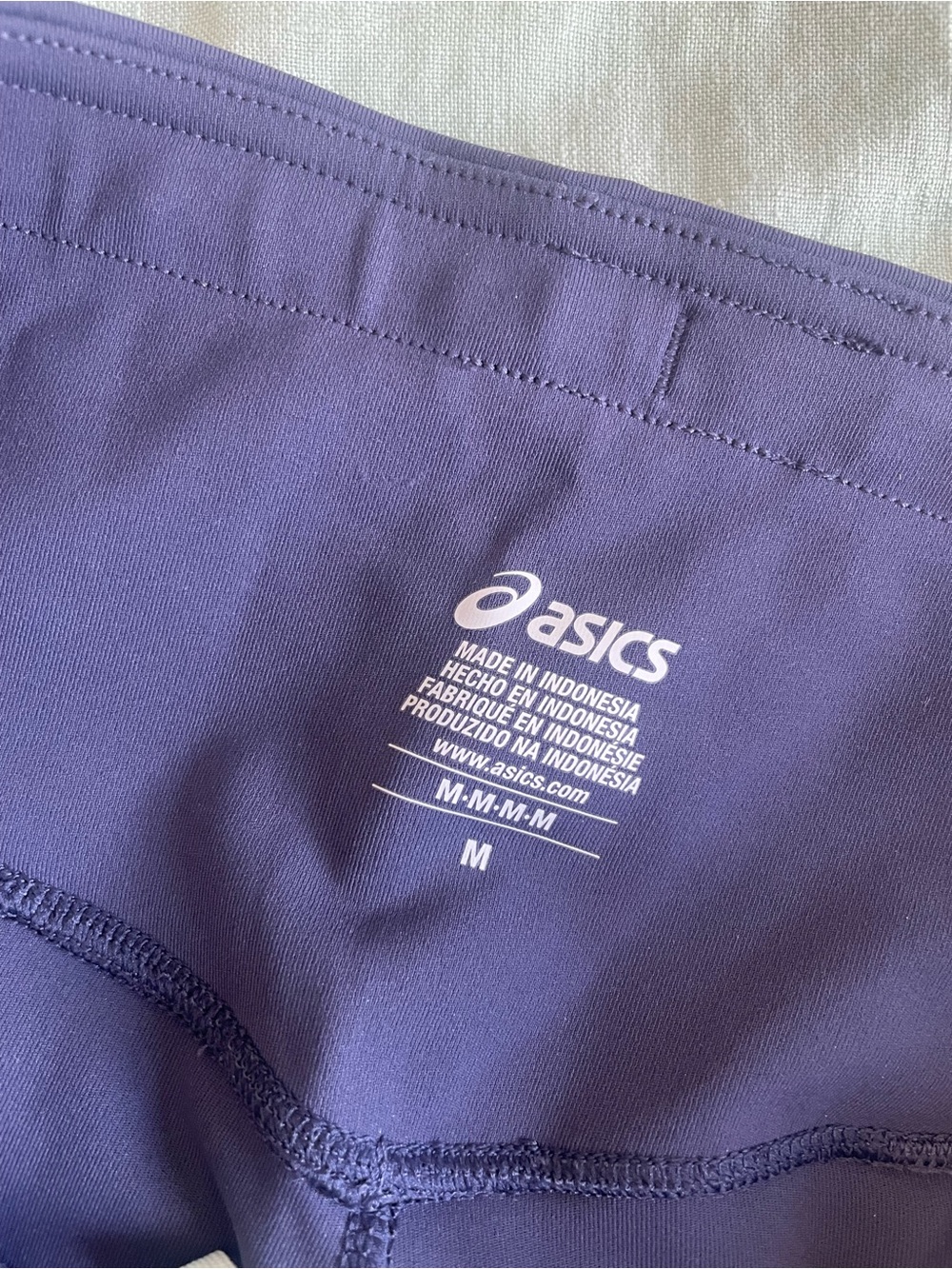 Asics Purple Women’s Athletic Leggings with Drawstring - Picture 6 of 9